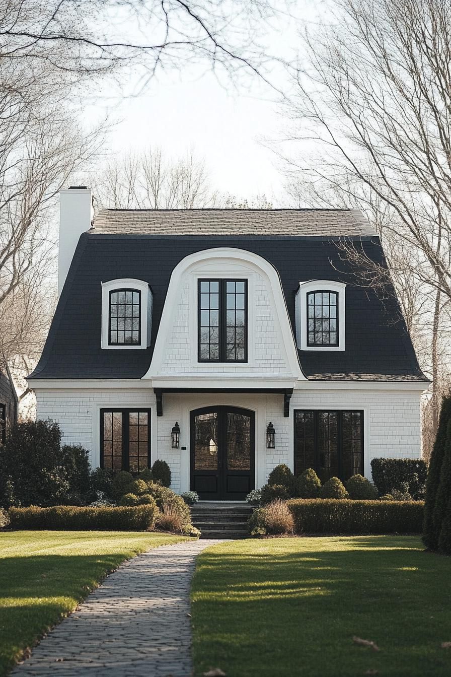 Dutch Colonial Gambrel Roof Style