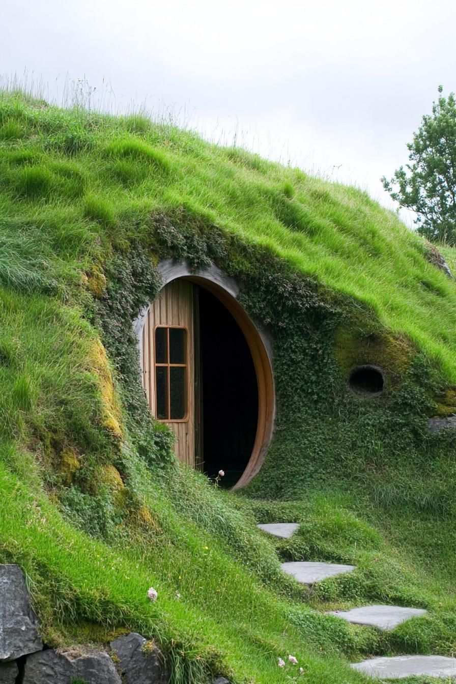 Entryways Disguised With Natural Materials