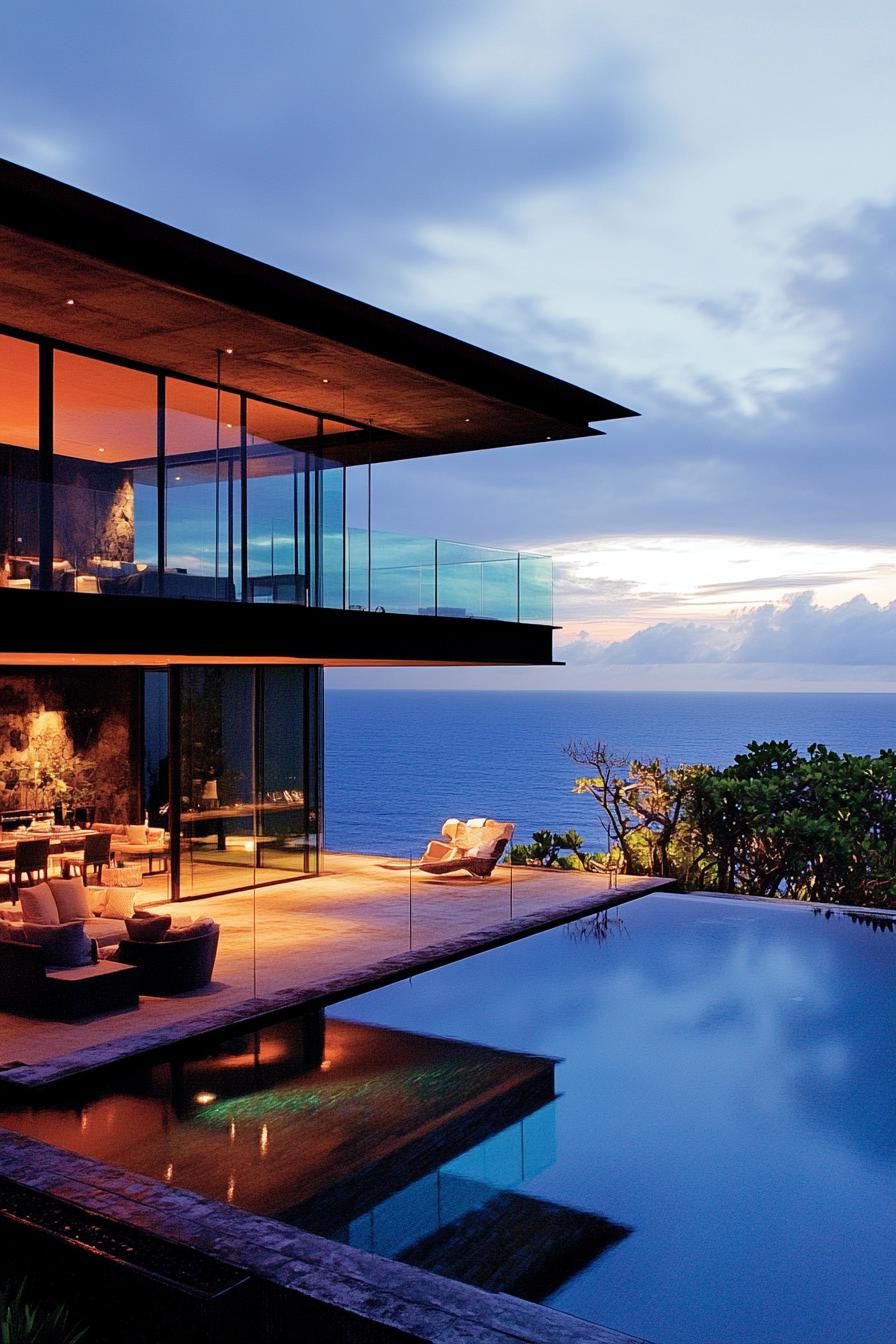Floating Roofs With Glass Walls