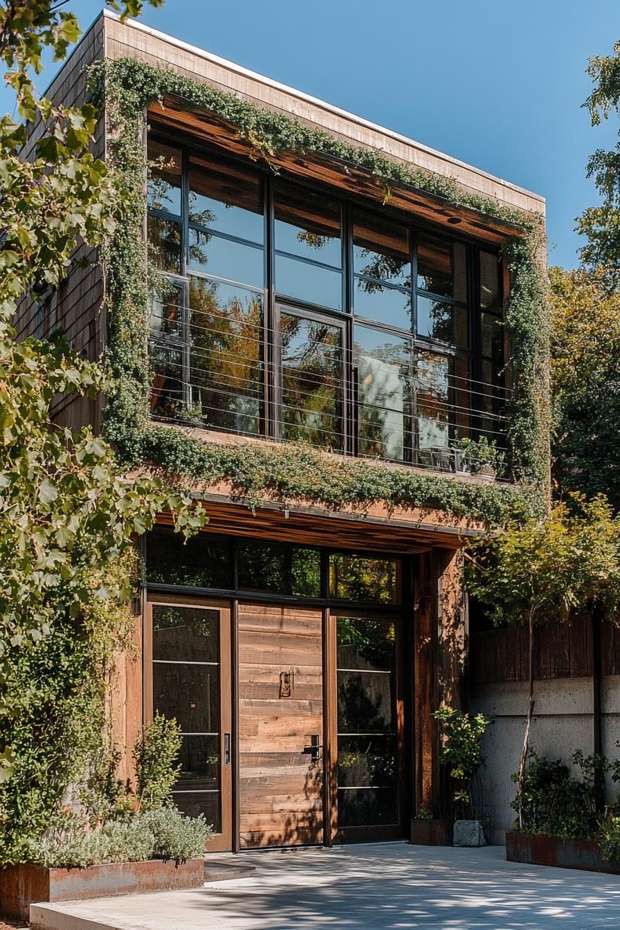 Reclaimed Wood Cabins Wrapped in Climbing Ivy - photo 4