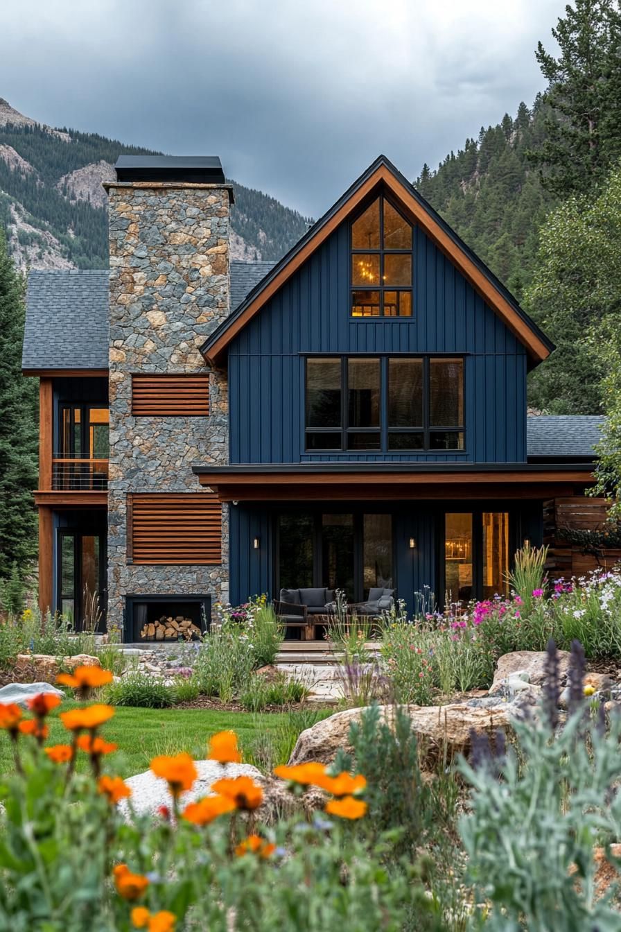 A Rustic Cabin Full of Color