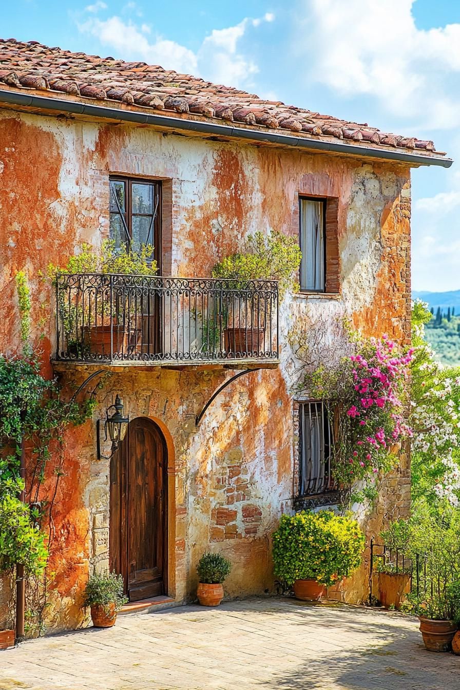 Terra-cotta Roofs and Wrought Iron Details - photo 4