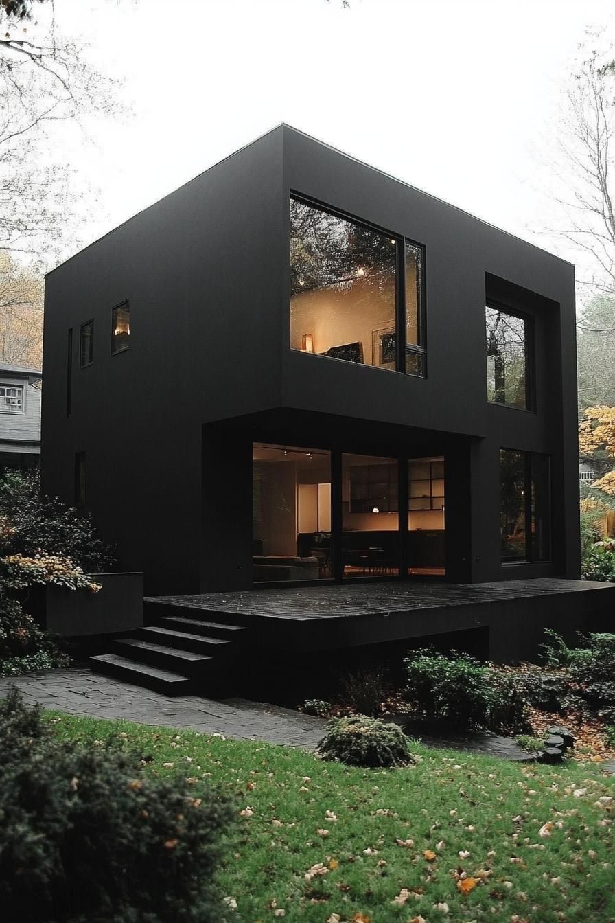 Matte Black Exteriors With Oversized Windows - photo 2