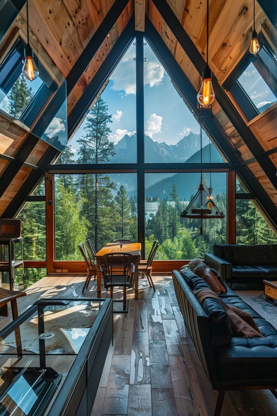 Split-Level Glass Loft Cabin - photo 2