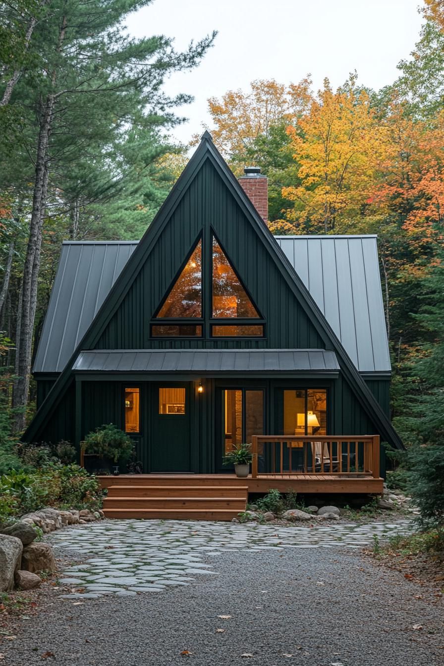 Compact A-frame Cabin With Porch - photo 3
