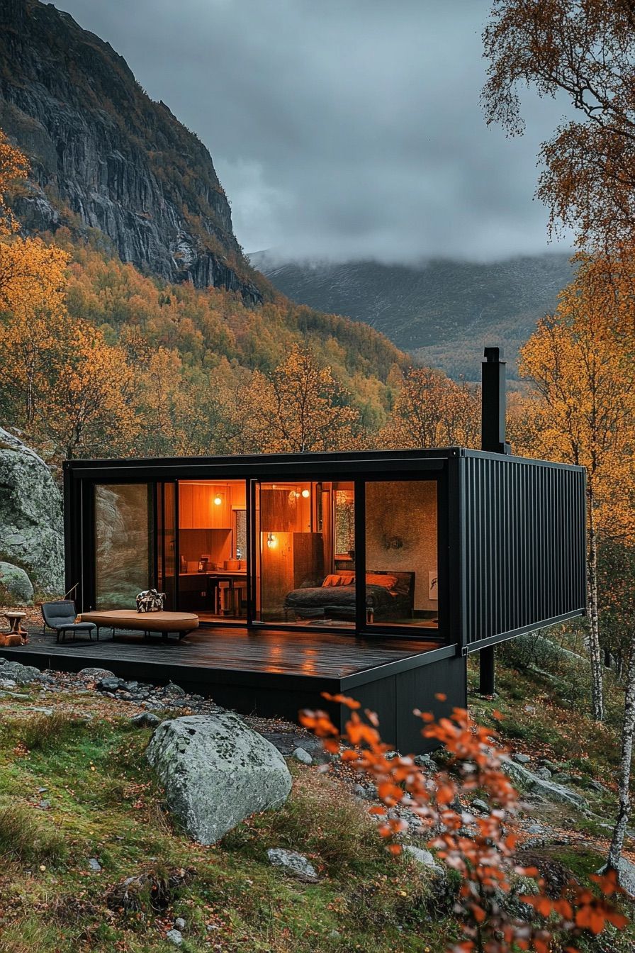 Modern Minimalist Container Cabin