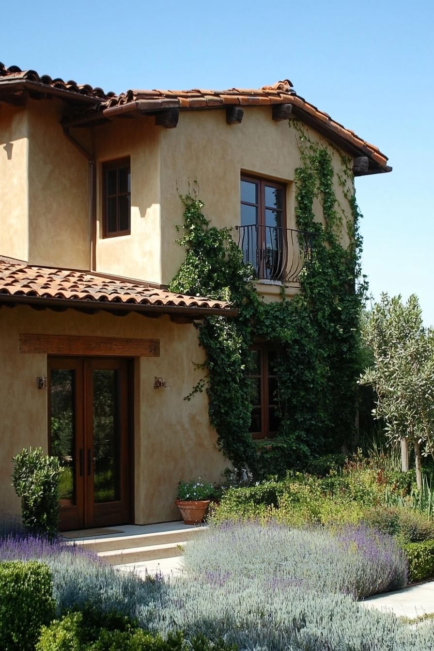 Earth-Toned Exterior Wrapped in Ivy - photo 3