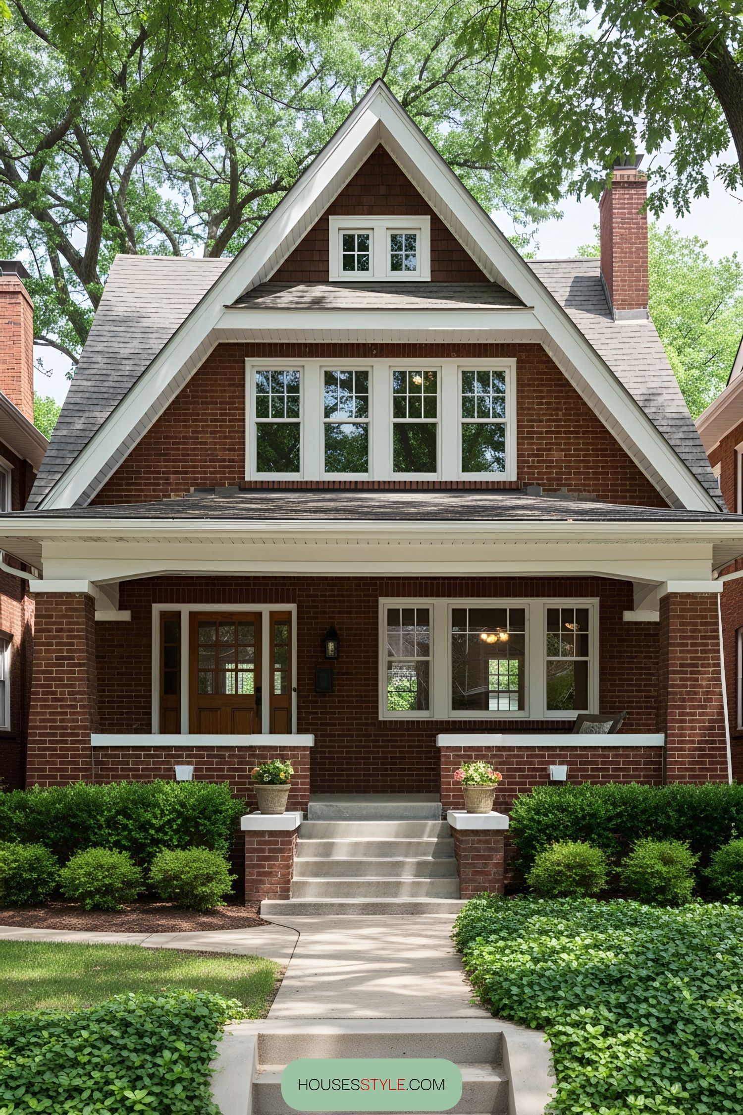 A Charming Brick Bungalow Retreat