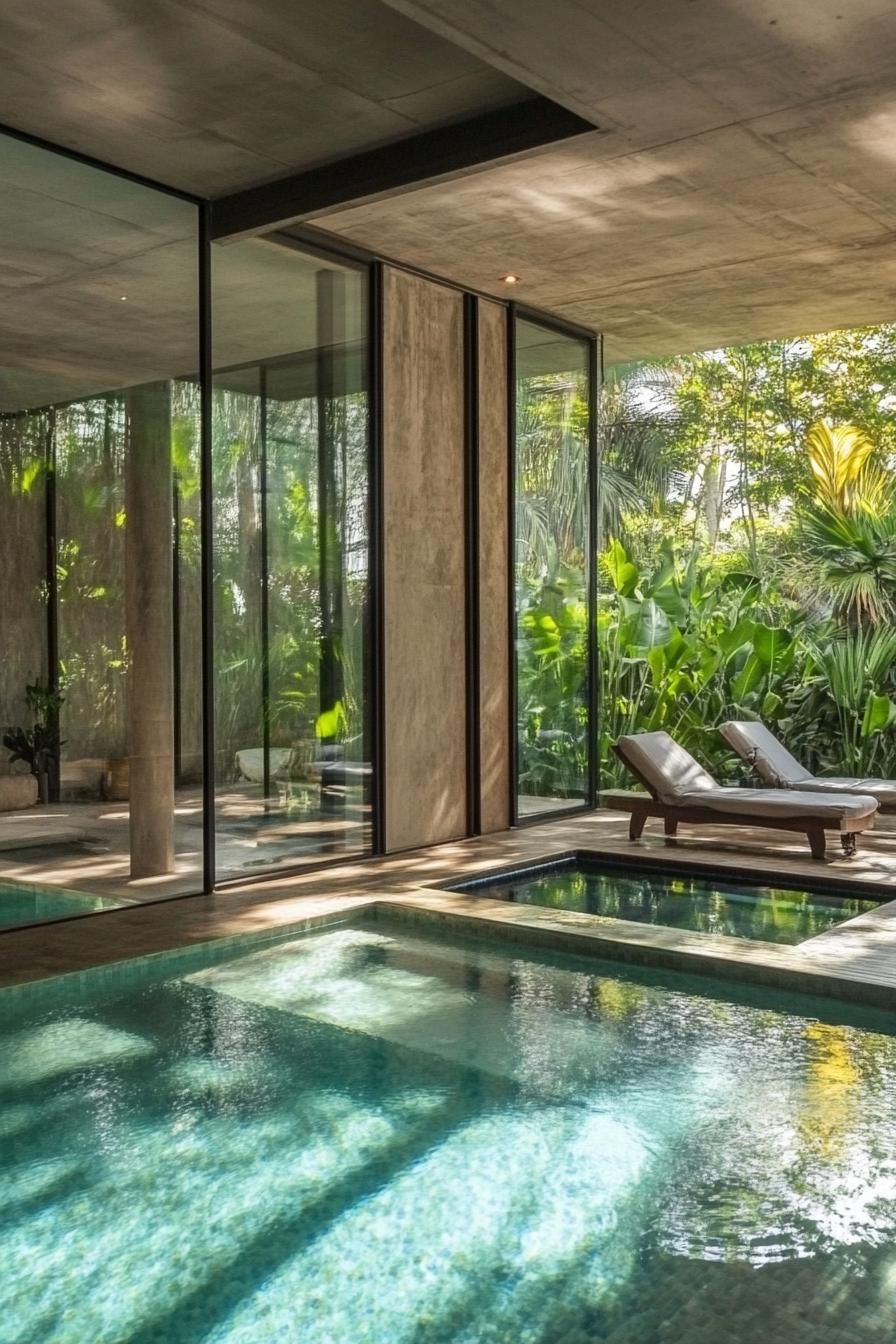 Indoor-Outdoor Pool With Sliding Glass Doors - photo 4
