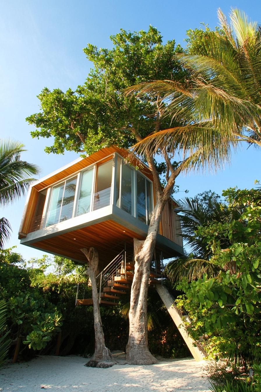 5. Treetop Beach Hut