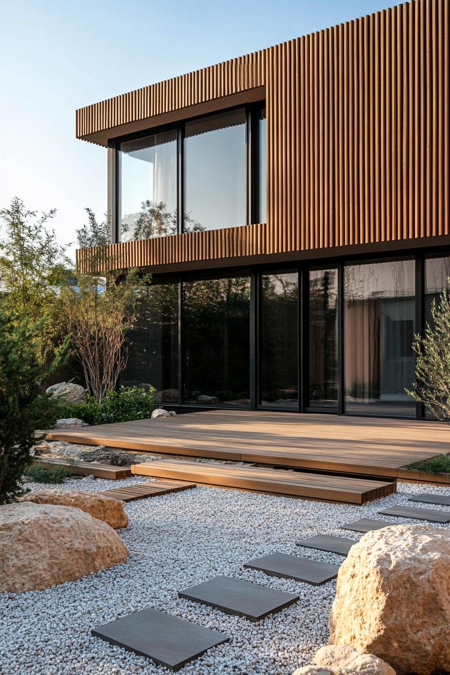 Minimal Wood Façade Using Vertical Slats - photo 3