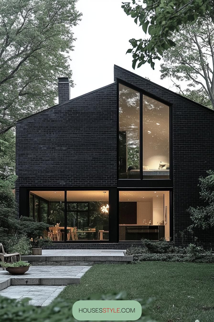 Jet-Black Brick With Crisp White Interiors - photo 3