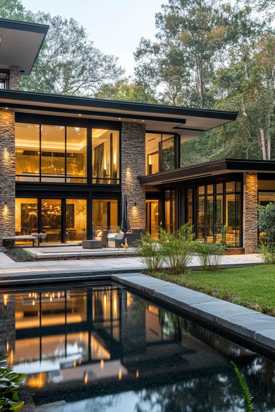 Glass Villa With Charcoal Interiors - photo 3