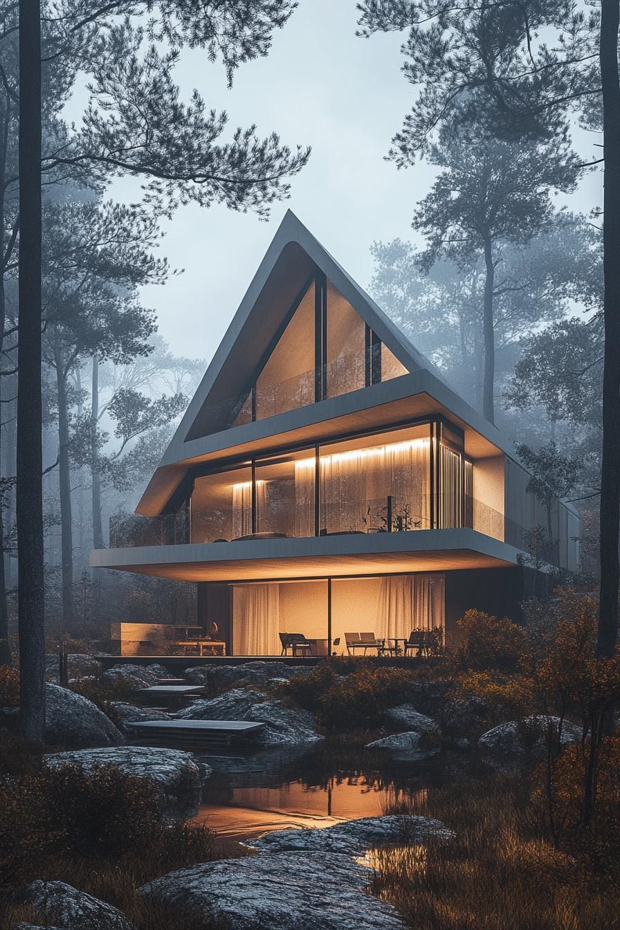 The Appeal of a Floating Flat Roof