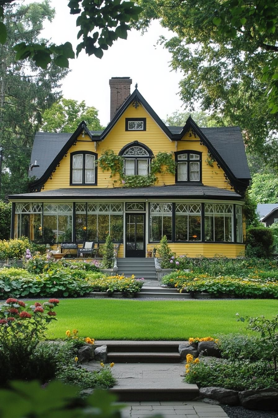 6) Cottagecore Hideaway in Mustard Yellow