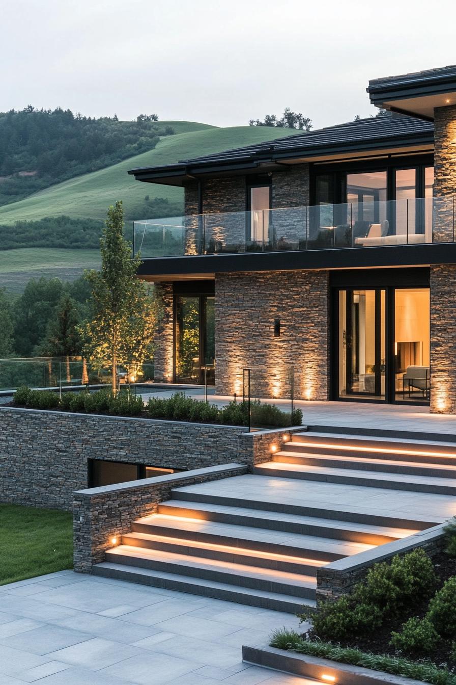 6) Hillside Retreat, Modern and Serene