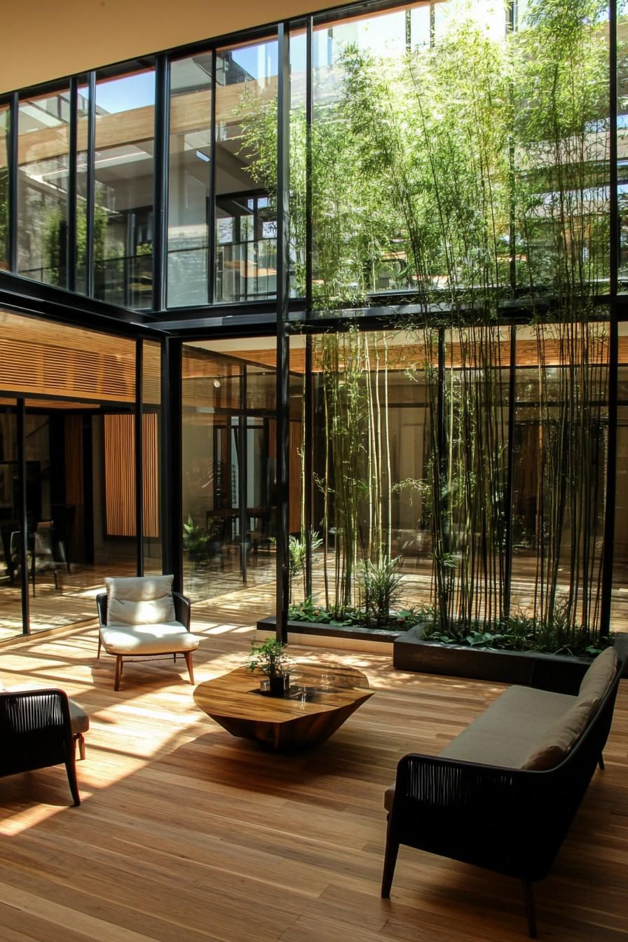 Welcoming Modern Courtyard Space