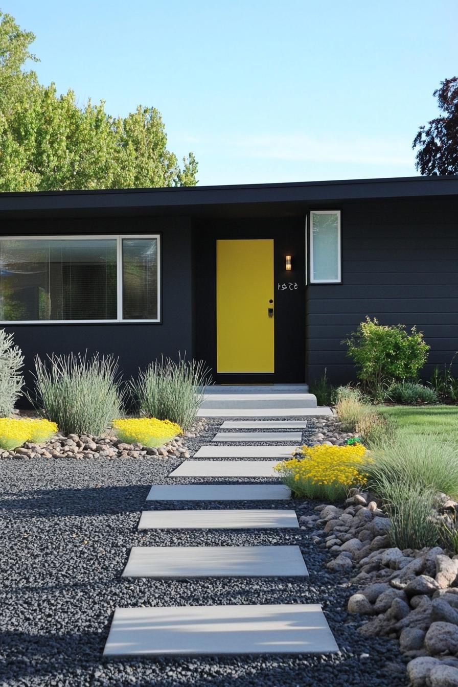 Canary Yellow Door With a Smart Lock - photo 4
