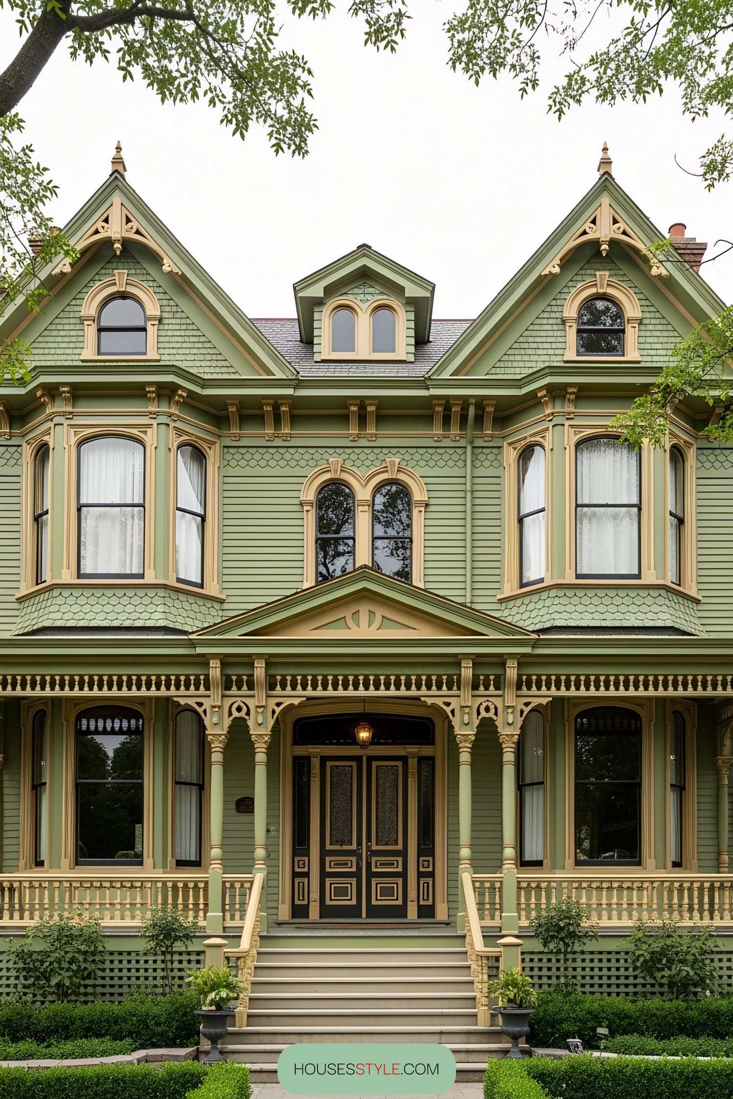 Enchanting Emerald Dreams: Modern Victorian Style