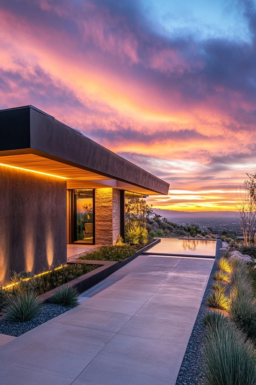 Overhanging Eaves With Recessed Lighting - photo 4