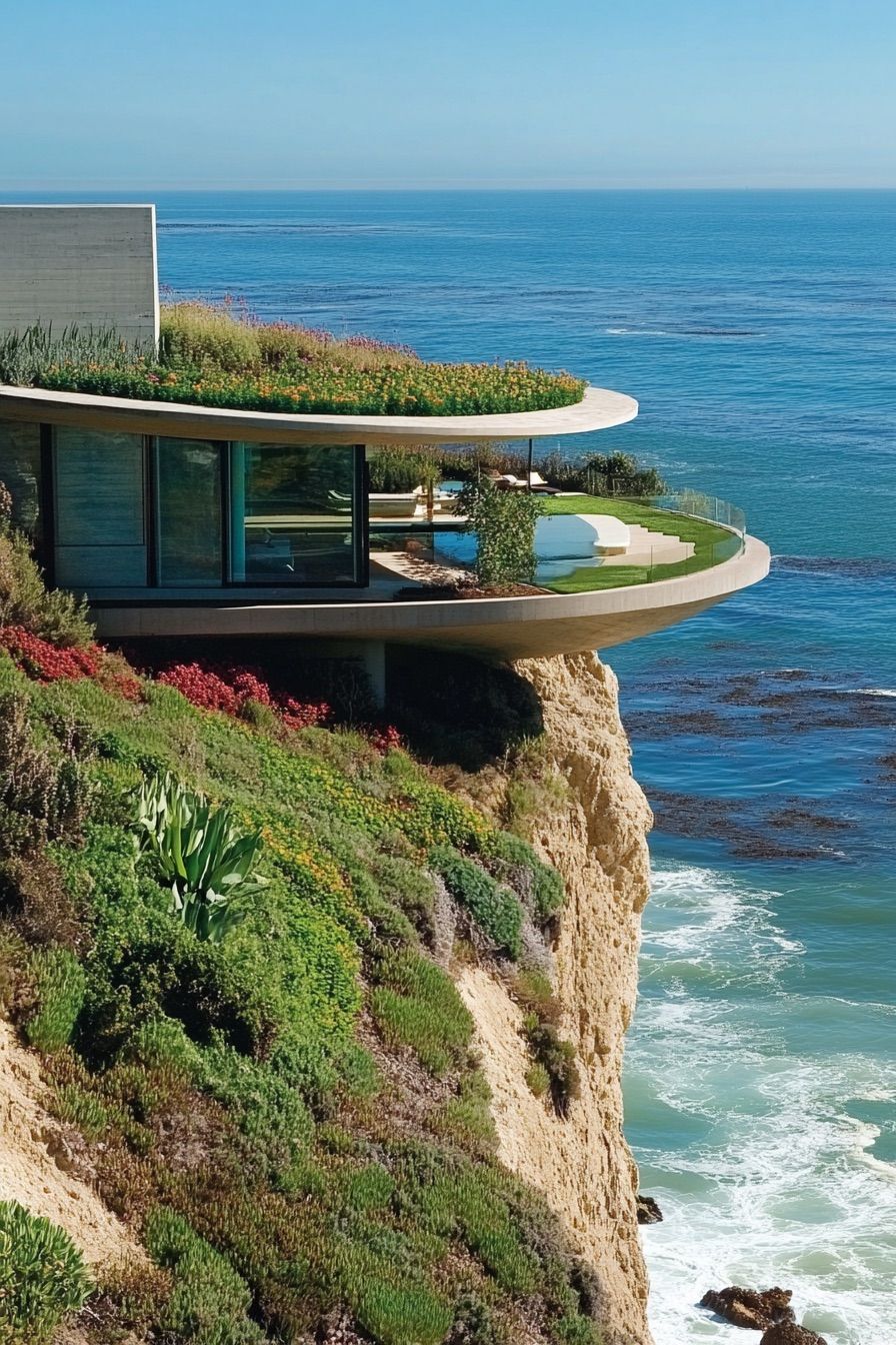 Circular Eco-Home With Green Roof