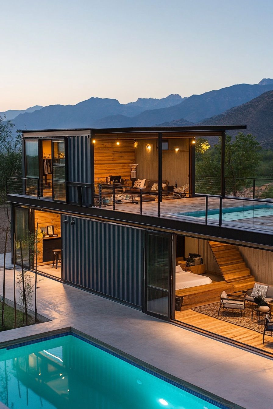 Container Home With Rooftop Pool - photo 2