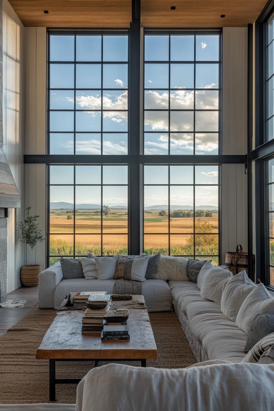 Double-Height Living Room With Tall Windows - photo 2