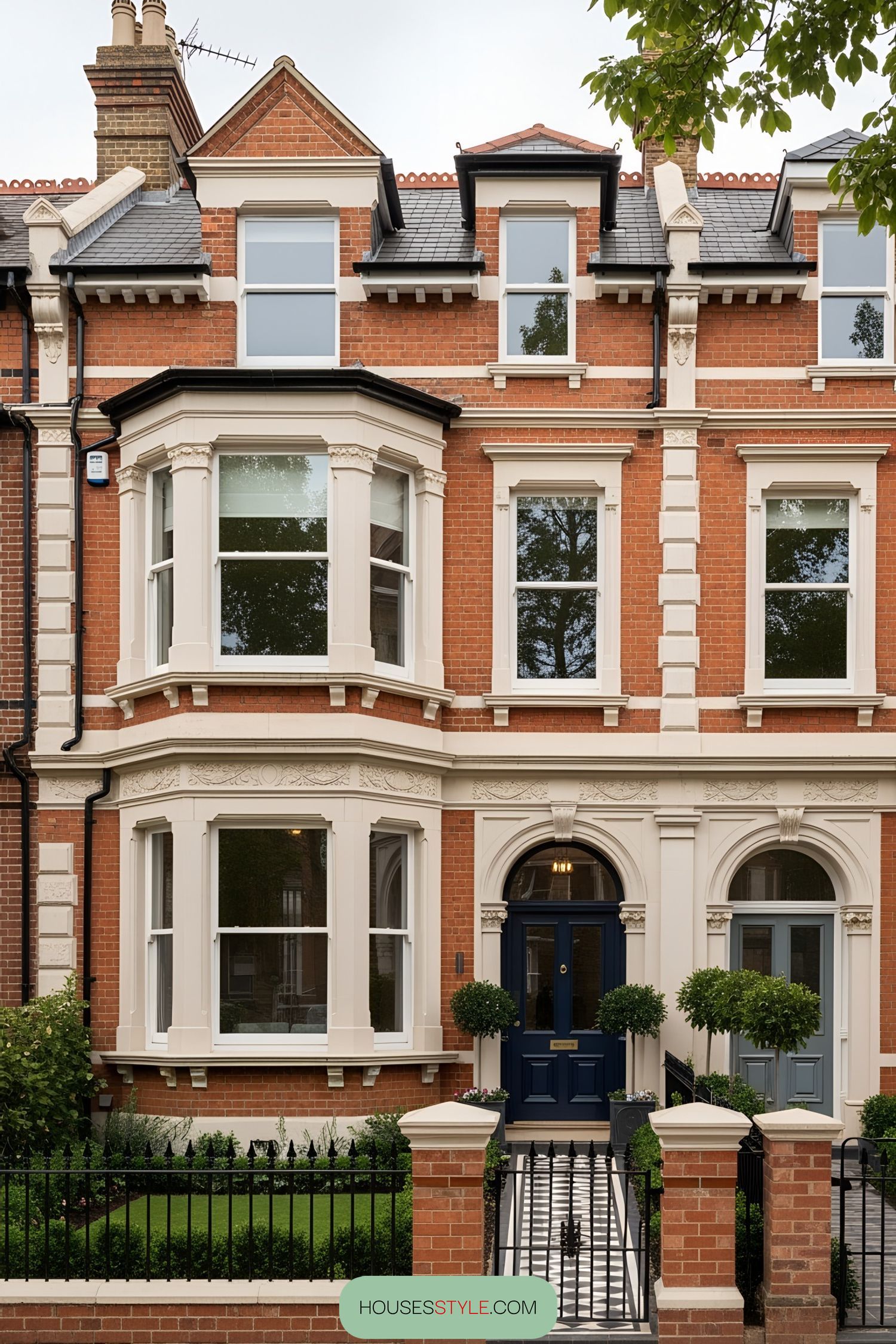 Charming Victorian Townhouse With Brick Details