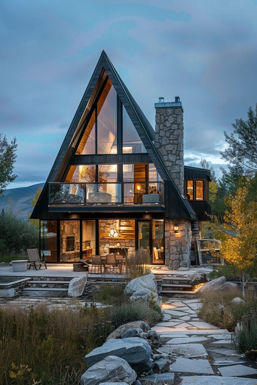 A-frame Set on a Stone Foundation - photo 3