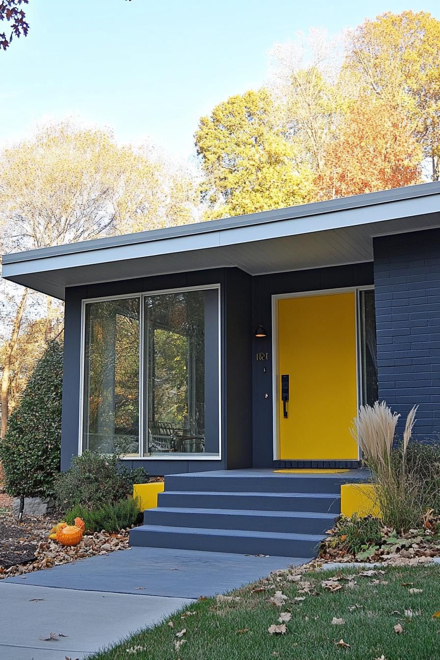 Canary Yellow Door With a Smart Lock - photo 2
