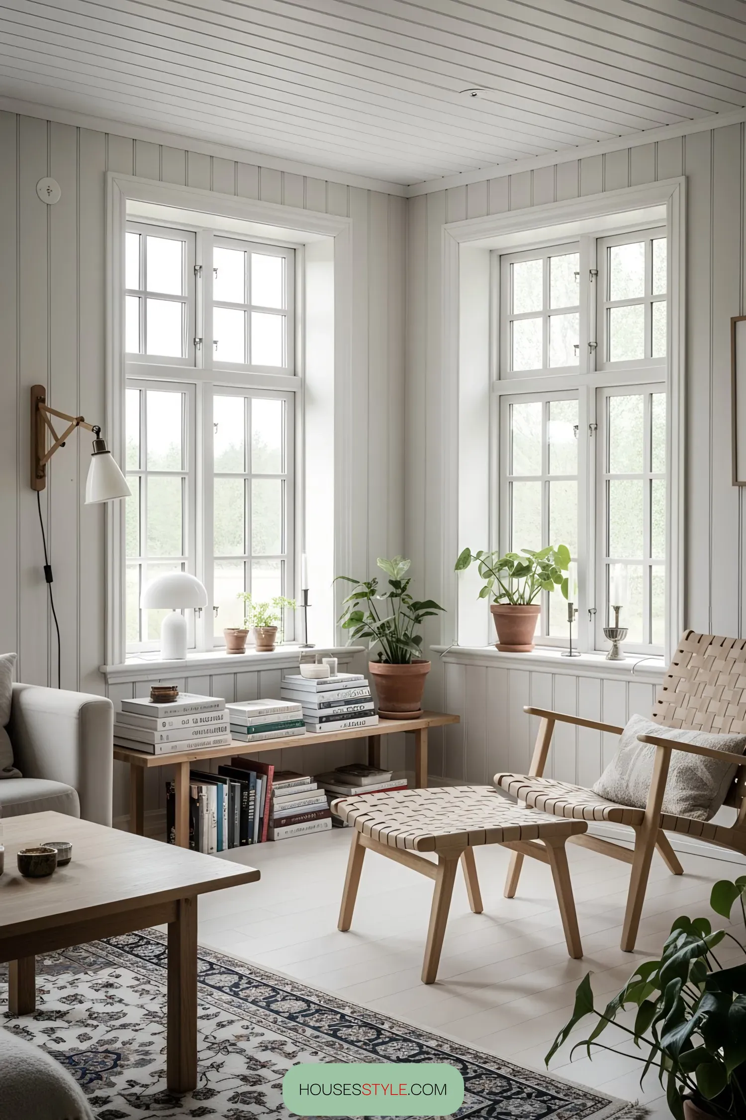 A Sunlit Swedish Living Space