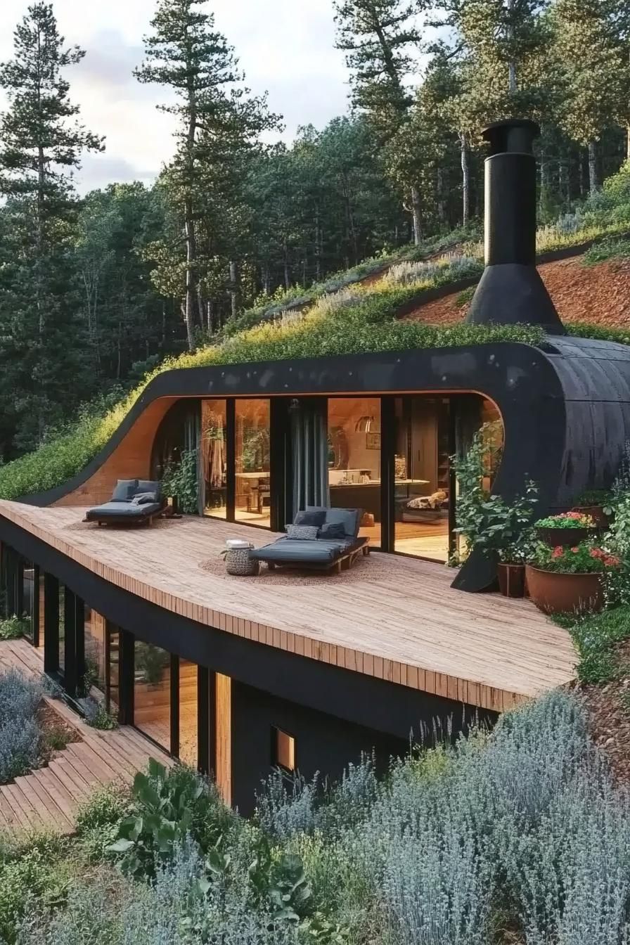 Modern Eco House Set in Nature