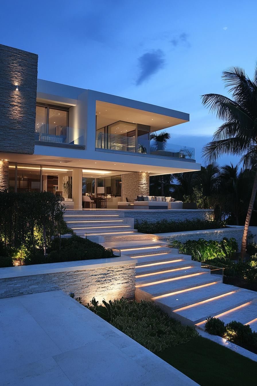 Multi-Level Outdoor Terrace Design