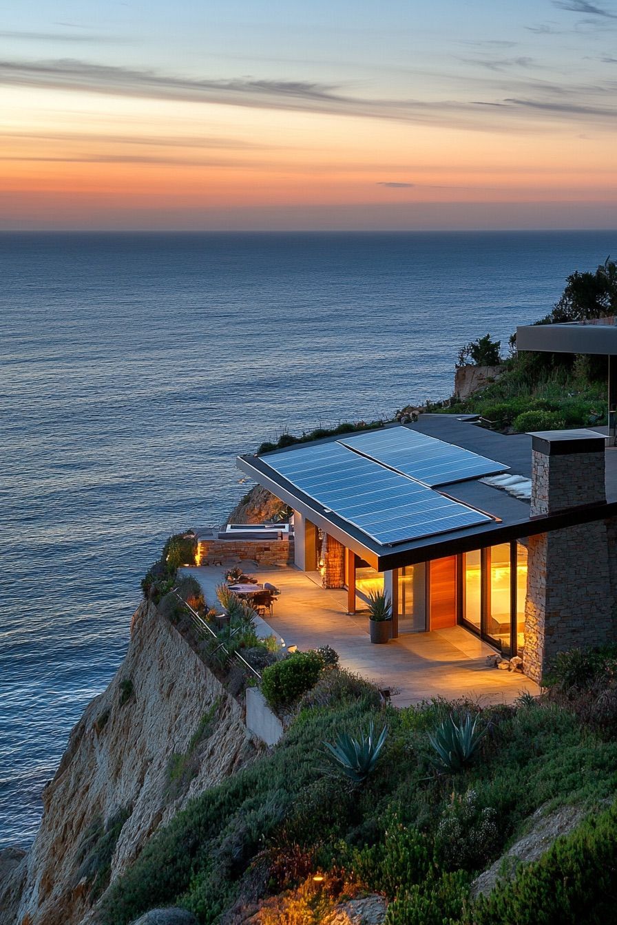 Angular House With Solar-Paneled Facade