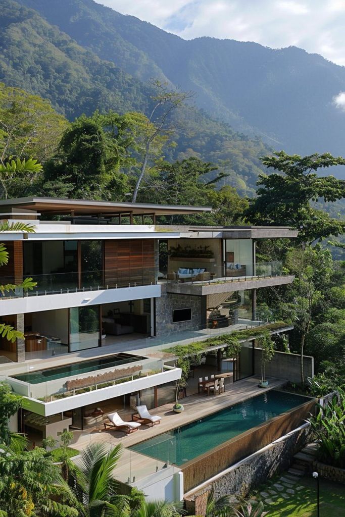 3) Terraces Built in Tiers