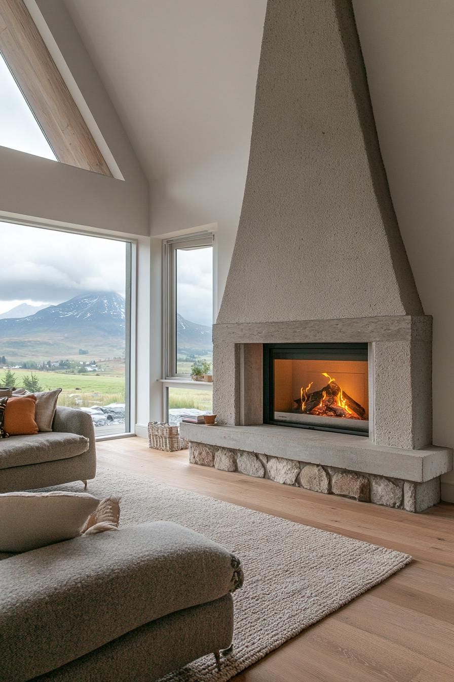Vintage Fireplace, Modern Insert - photo 3