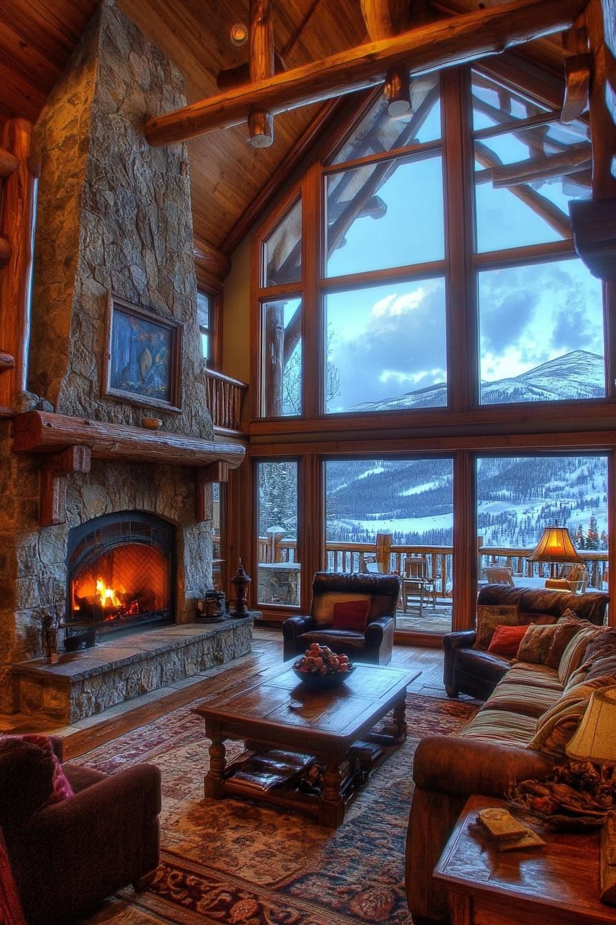 Luxury Mountain Lodge With Grand Stone Fireplace - photo 2