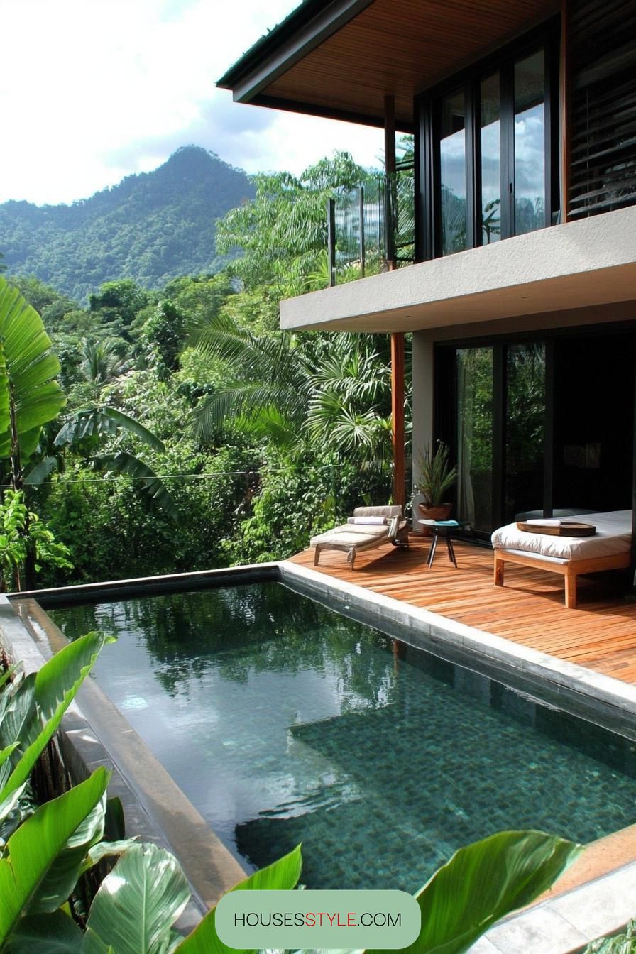 Pool Tucked in a Hidden Garden