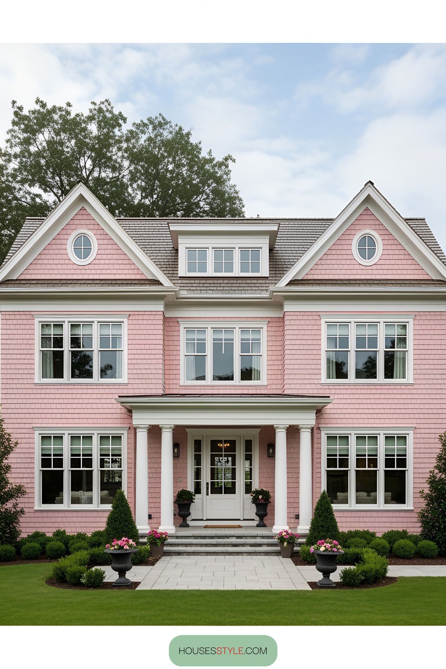 A Victorian Villa Pretty in Pink