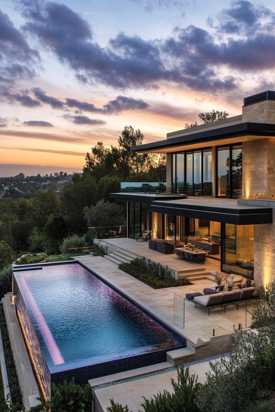 Valley-View Infinity Pool Design - photo 2