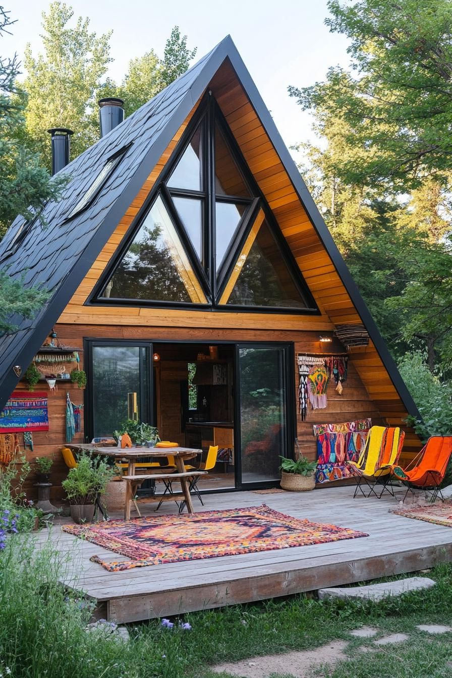 Geodesic Domes Covered in Colorful Textiles - photo 2