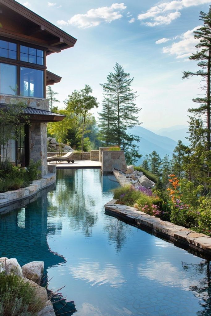 Pools Framed by Lush Alpine Gardens - photo 2