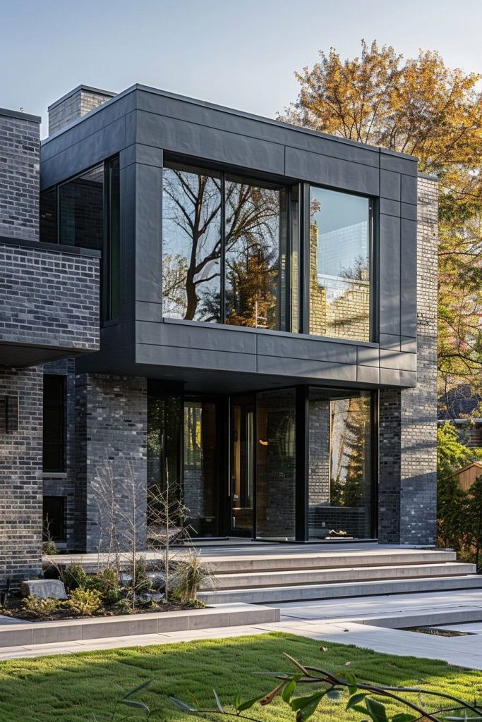 Grey Brick Facade Inspiration