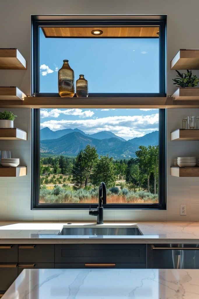 Floating Shelves That Frame the View - photo 2