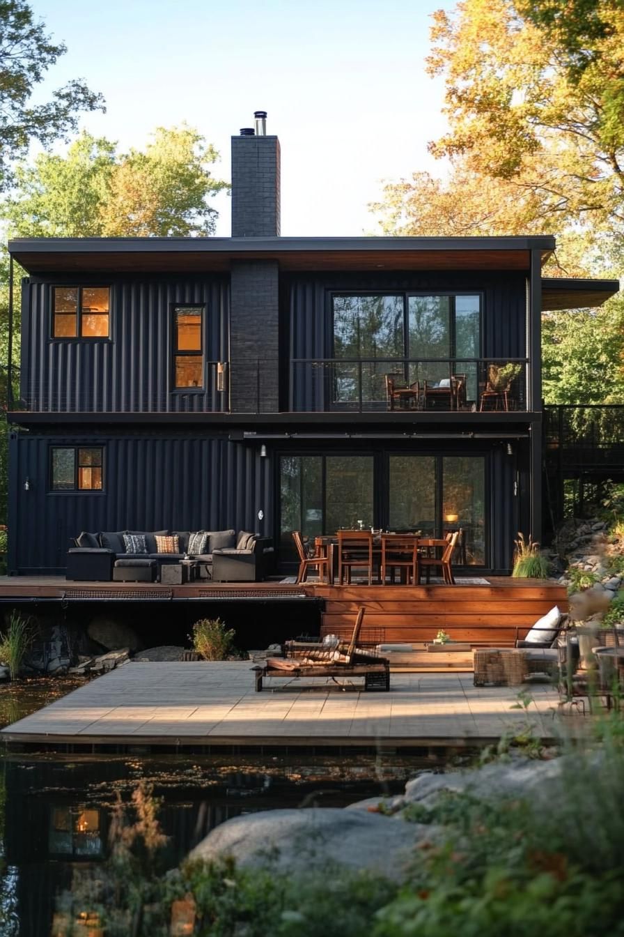 A Modern Container Home Tucked In Nature