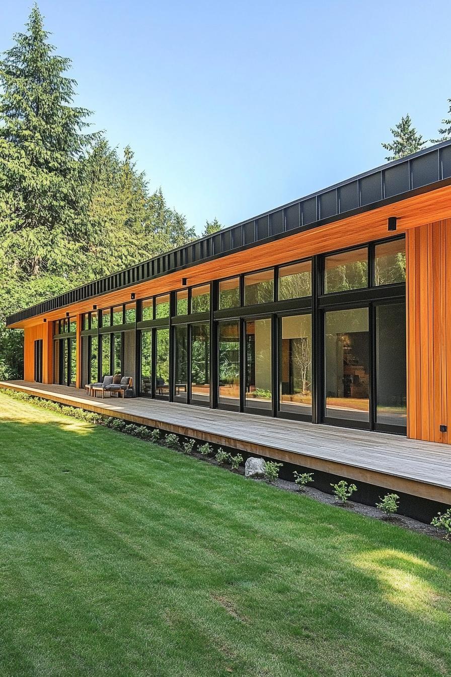 Timber and Glass Striking Symphony