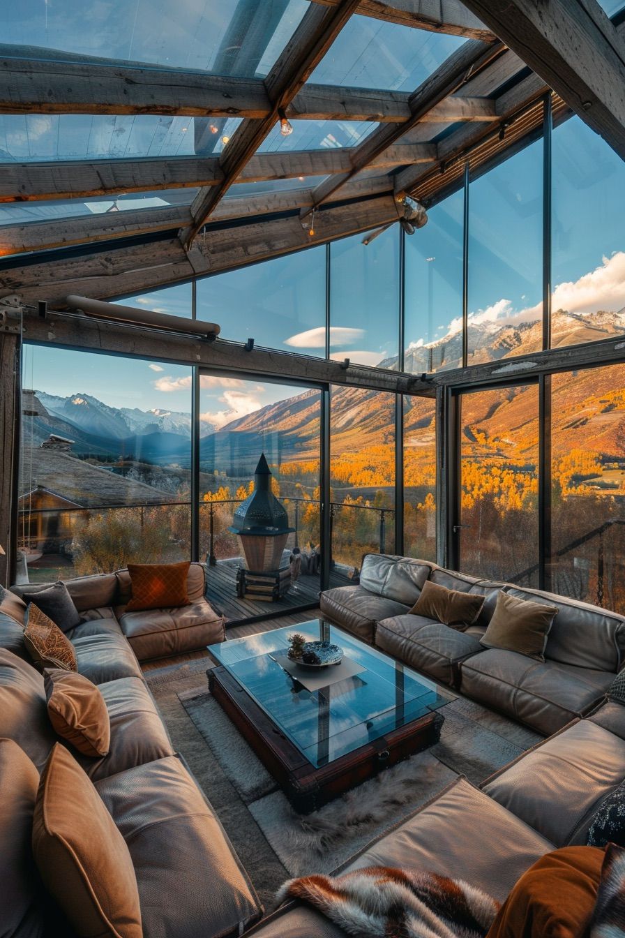 Split-Level Glass Loft Cabin - photo 4