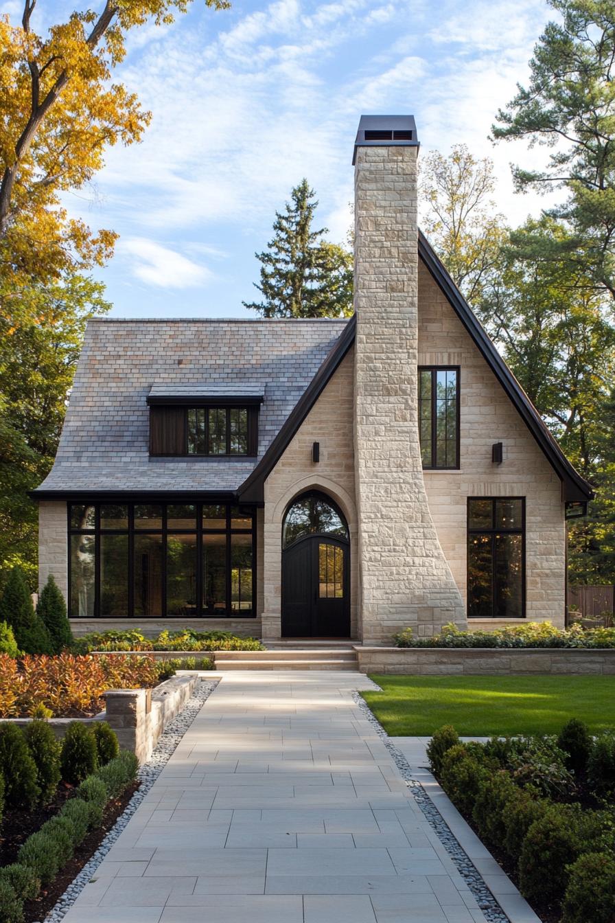Modern Cottage with Enchanted Chimney