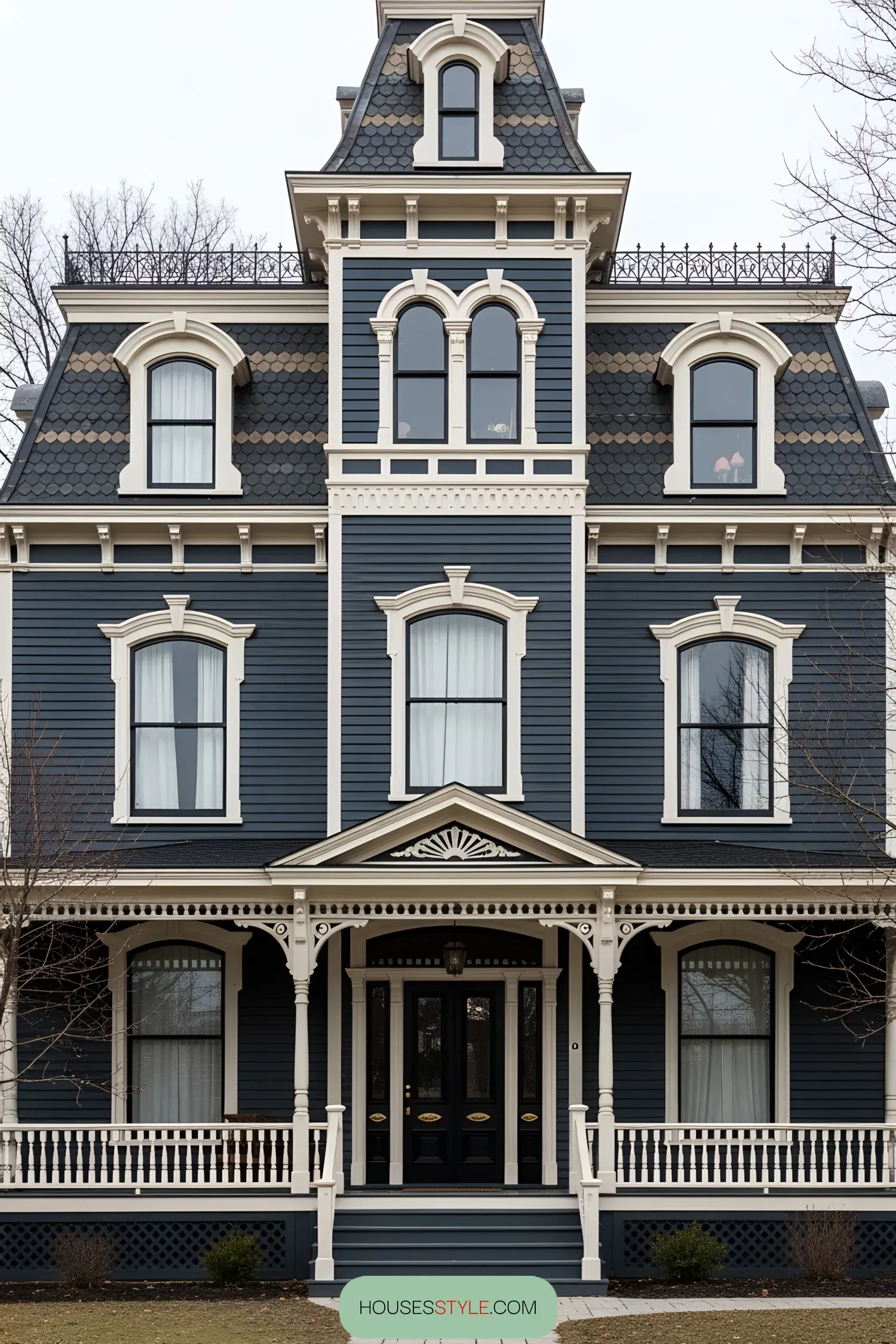 Dramatic Facades and Gothic Window Details