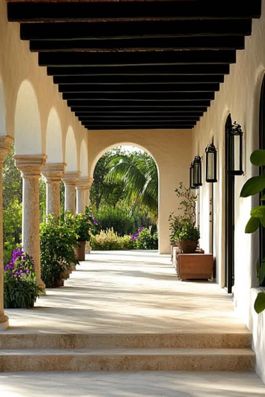 A Gorgeous Arched Mansion Exterior